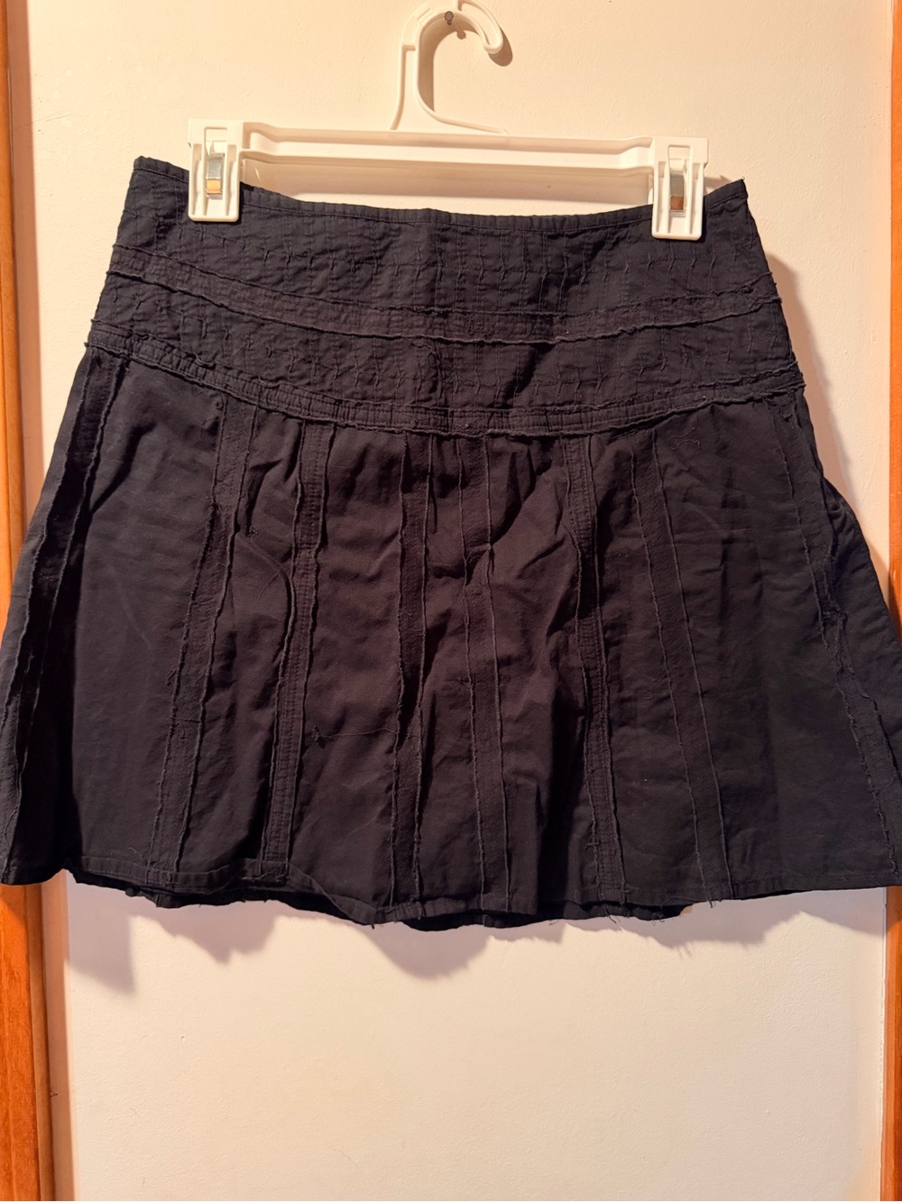 Prana Black High Waist Mini Skirt 100% Cotton Size 4